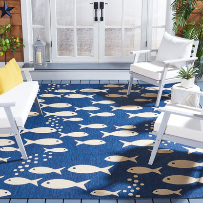 Tapis de jardin imperméable pour intérieur/extérieur SAFAVIEH Courtyard Ragne