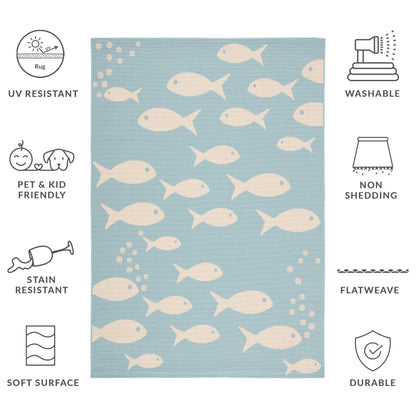 Tapis de jardin imperméable pour intérieur/extérieur SAFAVIEH Courtyard Ragne