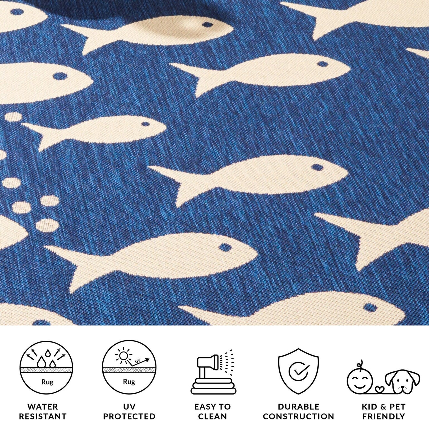 Tapis de jardin imperméable pour intérieur/extérieur SAFAVIEH Courtyard Ragne