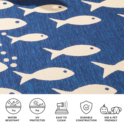 Tapis de jardin imperméable pour intérieur/extérieur SAFAVIEH Courtyard Ragne
