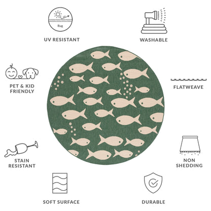 Tapis de jardin imperméable pour intérieur/extérieur SAFAVIEH Courtyard Ragne