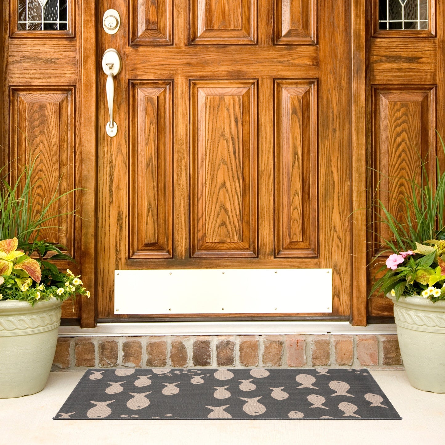 Tapis de jardin imperméable pour intérieur/extérieur SAFAVIEH Courtyard Ragne
