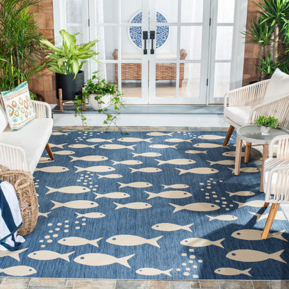 Tapis de jardin imperméable pour intérieur/extérieur SAFAVIEH Courtyard Ragne