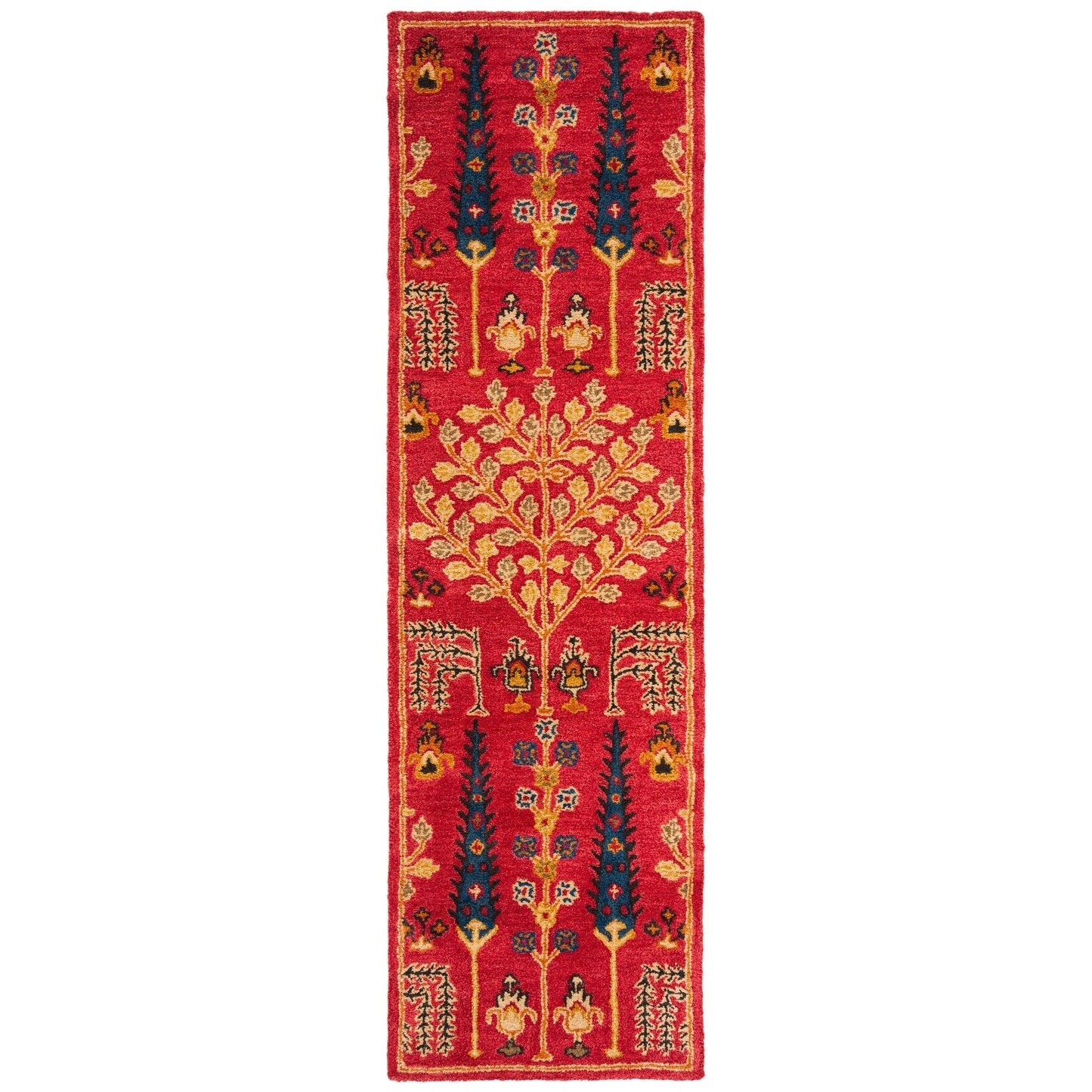 Tapis oriental traditionnel en laine fait main SAFAVIEH, motif floral Heritage Picture Block