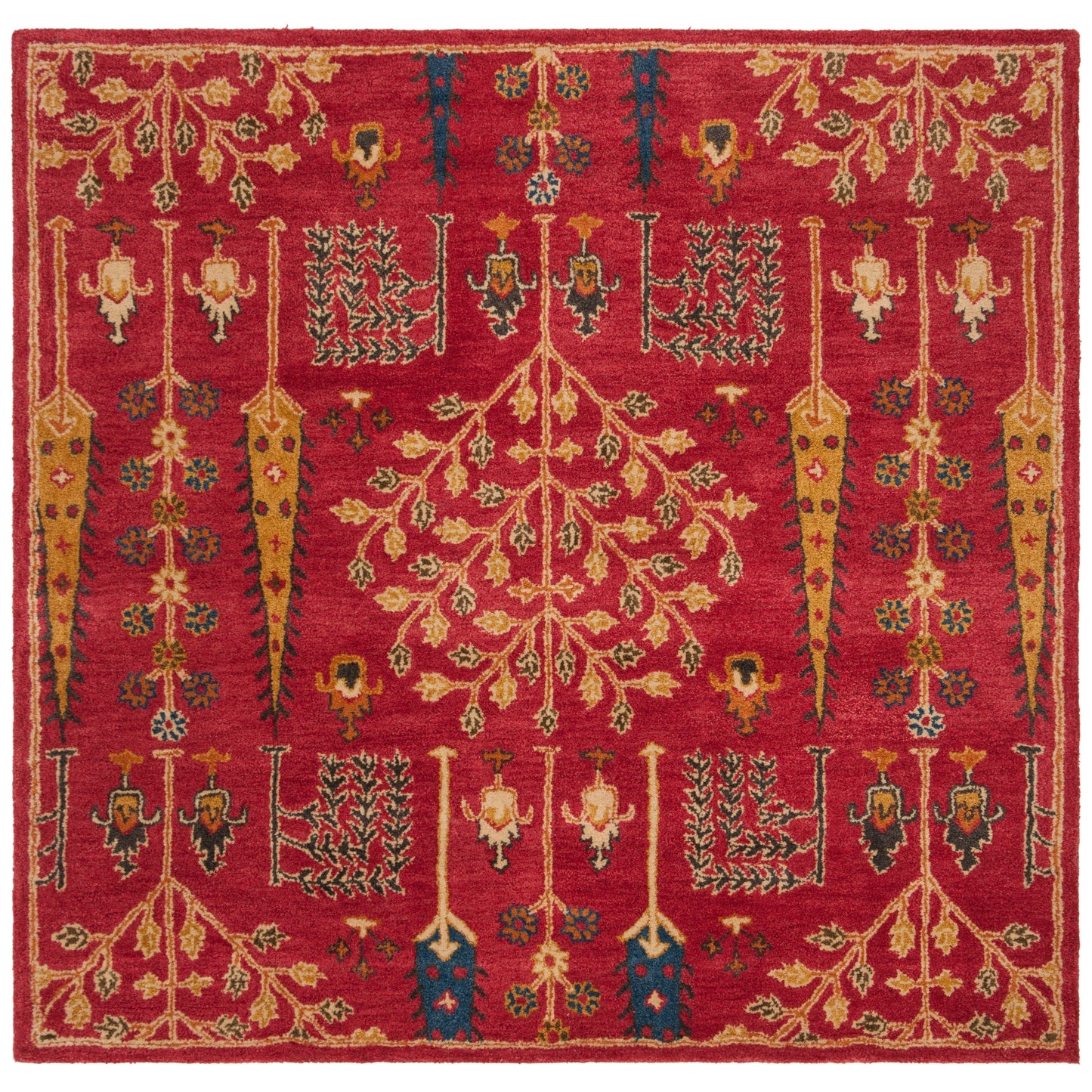 Tapis oriental traditionnel en laine fait main SAFAVIEH, motif floral Heritage Picture Block