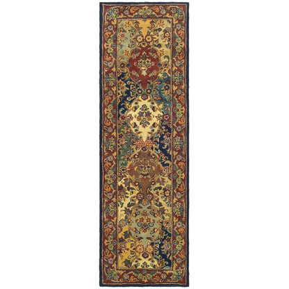 Tapis oriental traditionnel en laine reptilien fait main SAFAVIEH