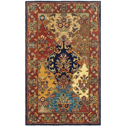Tapis oriental traditionnel en laine reptilien fait main SAFAVIEH