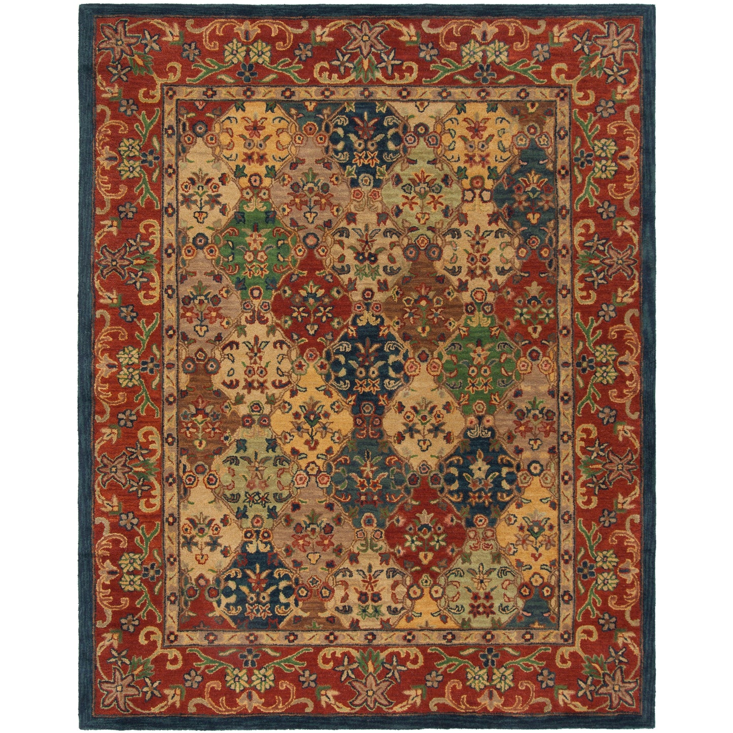 Tapis oriental traditionnel en laine reptilien fait main SAFAVIEH