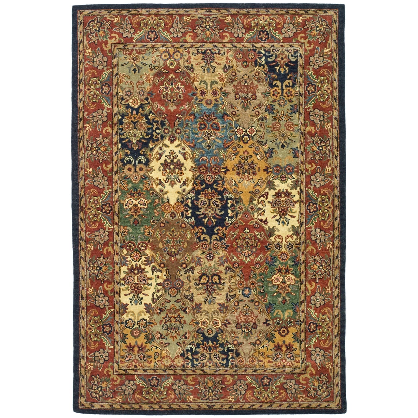 Tapis oriental traditionnel en laine reptilien fait main SAFAVIEH