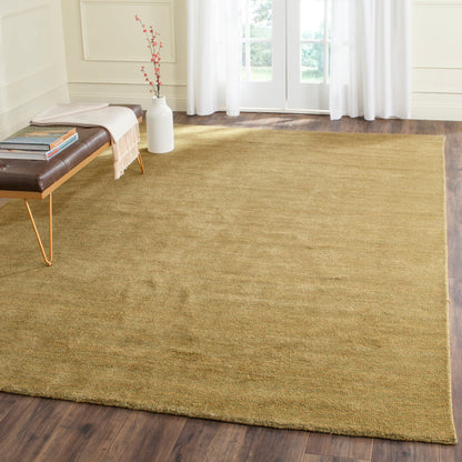 Tapis moderne en laine fait main SAFAVIEH avec bordure en palmier de l'Himalaya