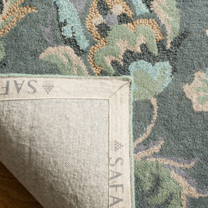 Tapis en laine floral fait main SAFAVIEH Jardin Aase Country