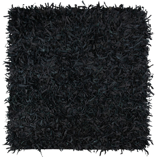 SAFAVIEH Tapis en cuir moderne à poils longs Blayne fait à la main