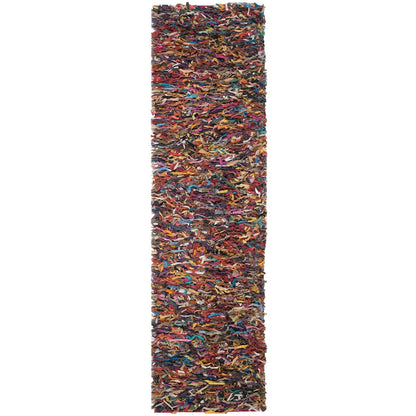 Tapis décoratif moderne en cuir fait main SAFAVIEH Shag Doinita