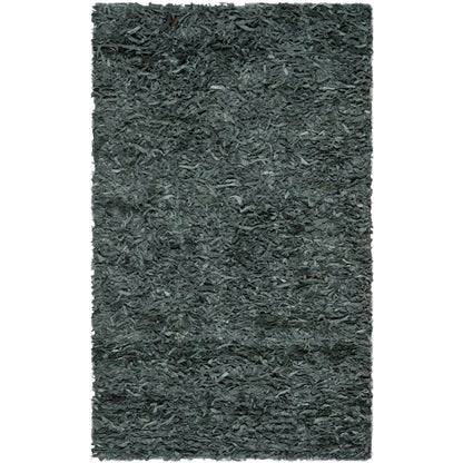 Tapis décoratif moderne en cuir fait main SAFAVIEH Shag Doinita