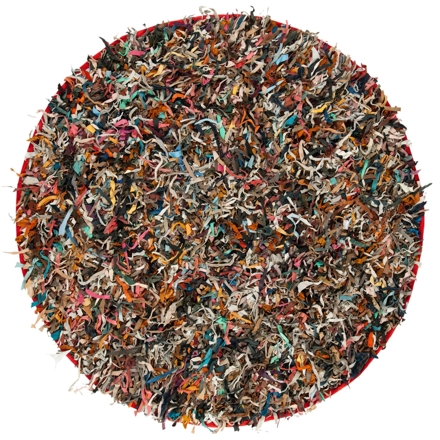 Tapis décoratif moderne en cuir fait main SAFAVIEH Shag Doinita