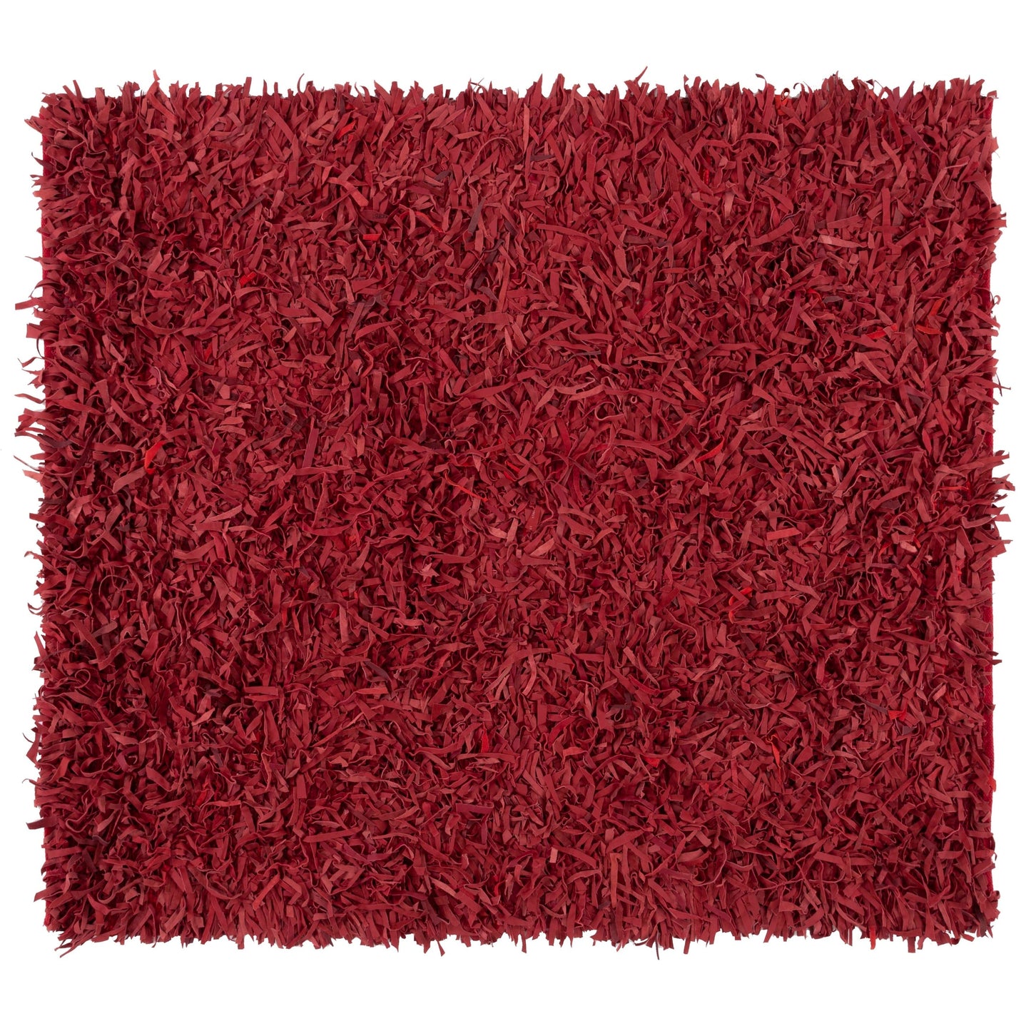 Tapis décoratif moderne en cuir fait main SAFAVIEH Shag Doinita