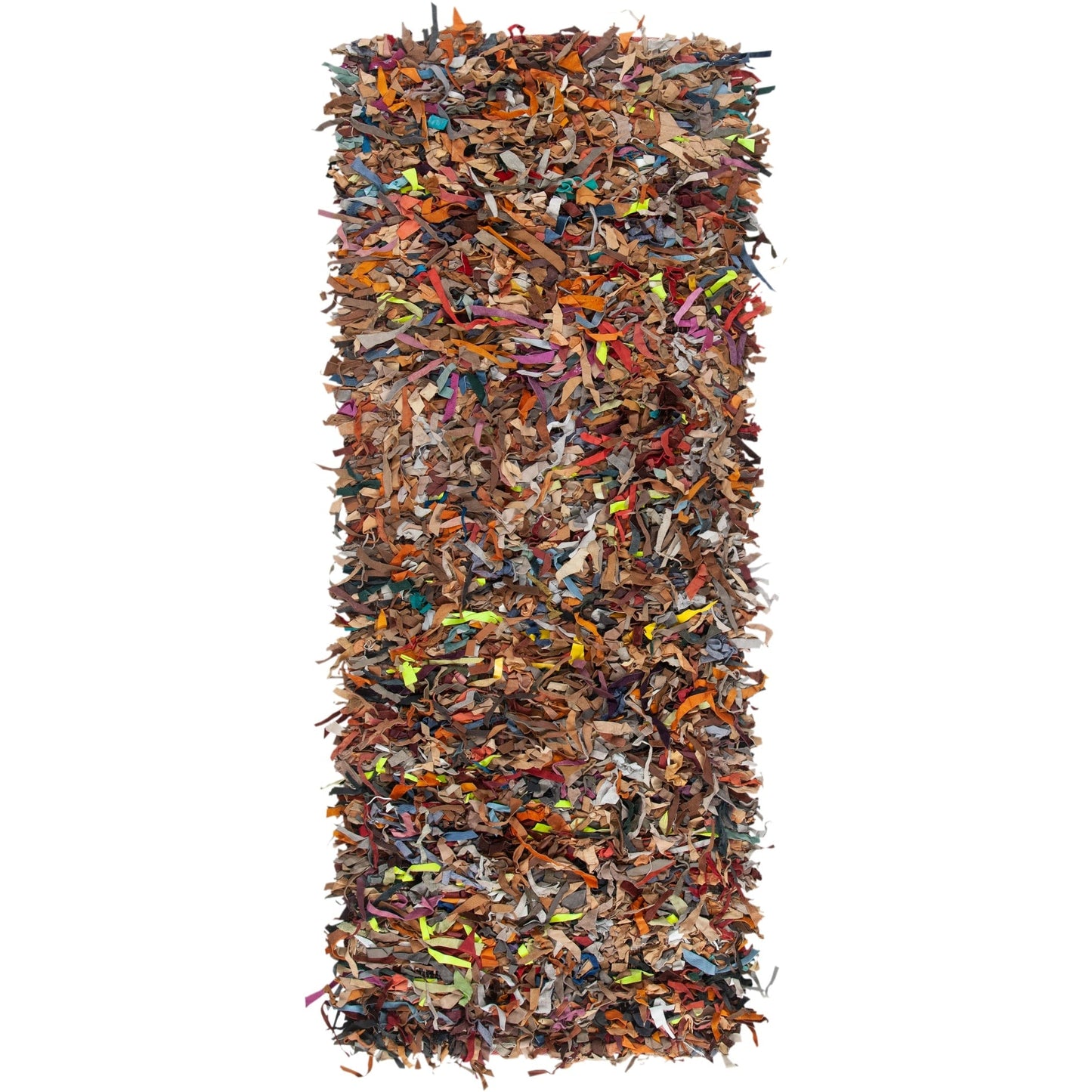 Tapis décoratif moderne en cuir fait main SAFAVIEH Shag Doinita