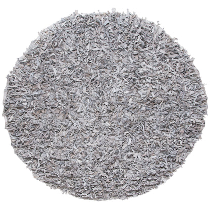 Tapis décoratif moderne en cuir fait main SAFAVIEH Shag Doinita