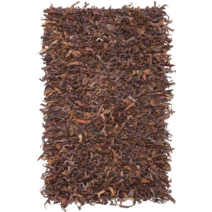 Tapis décoratif moderne en cuir fait main SAFAVIEH Shag Doinita