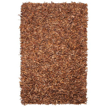 Tapis décoratif moderne en cuir fait main SAFAVIEH Shag Doinita