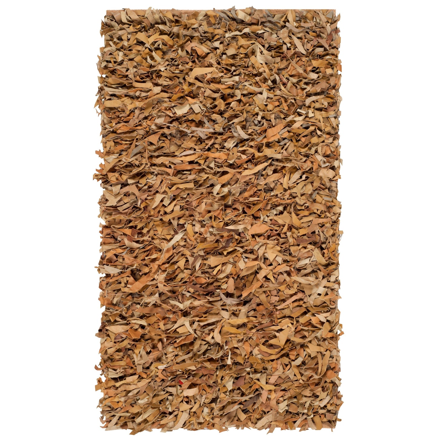 Tapis décoratif moderne en cuir fait main SAFAVIEH Shag Doinita