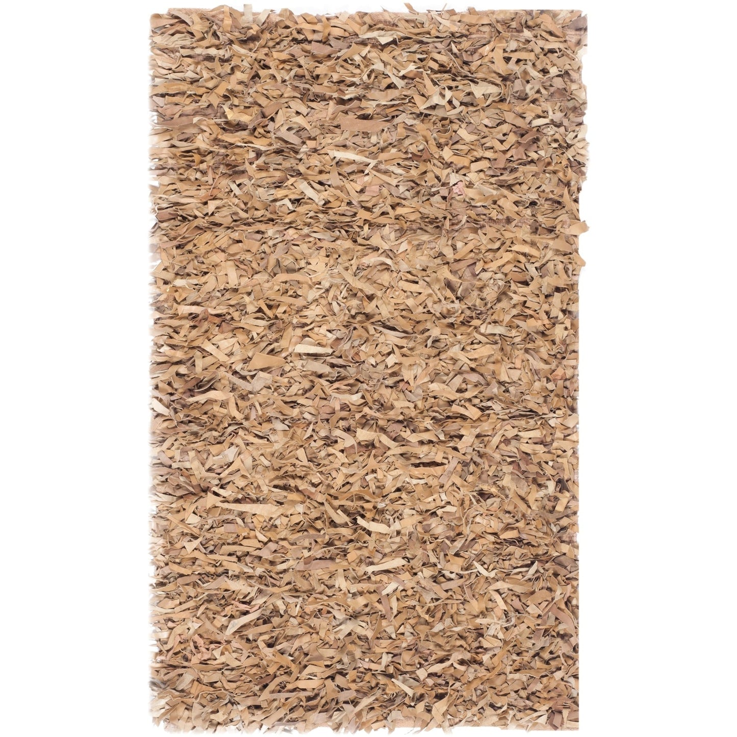 Tapis décoratif moderne en cuir fait main SAFAVIEH Shag Doinita