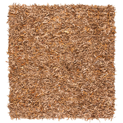 Tapis décoratif moderne en cuir fait main SAFAVIEH Shag Doinita