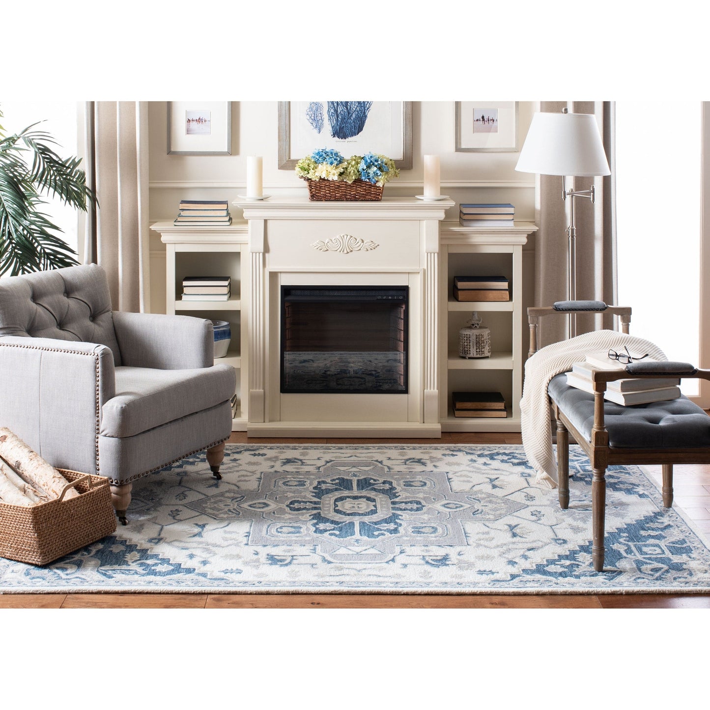 Tapis en laine à micro-boucles Gulseven fait main SAFAVIEH