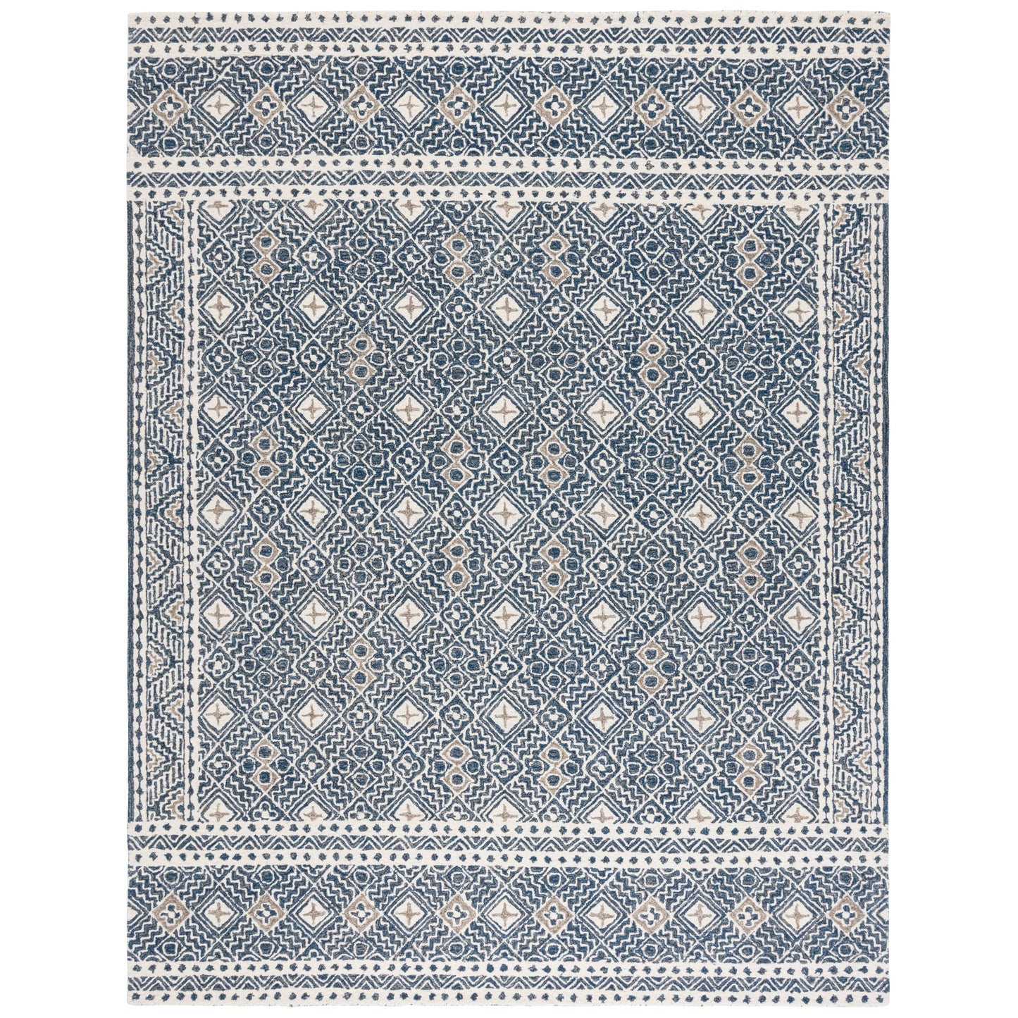 Tapis en laine Lutetia micro-bouclé fait main SAFAVIEH