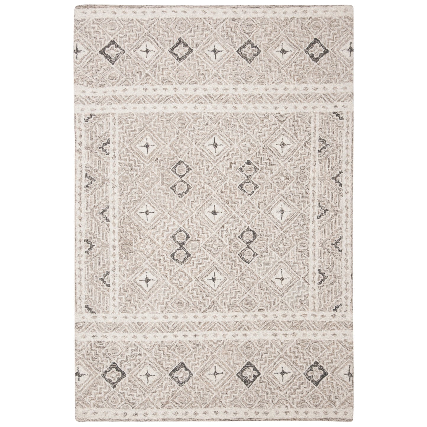 Tapis en laine Lutetia micro-bouclé fait main SAFAVIEH