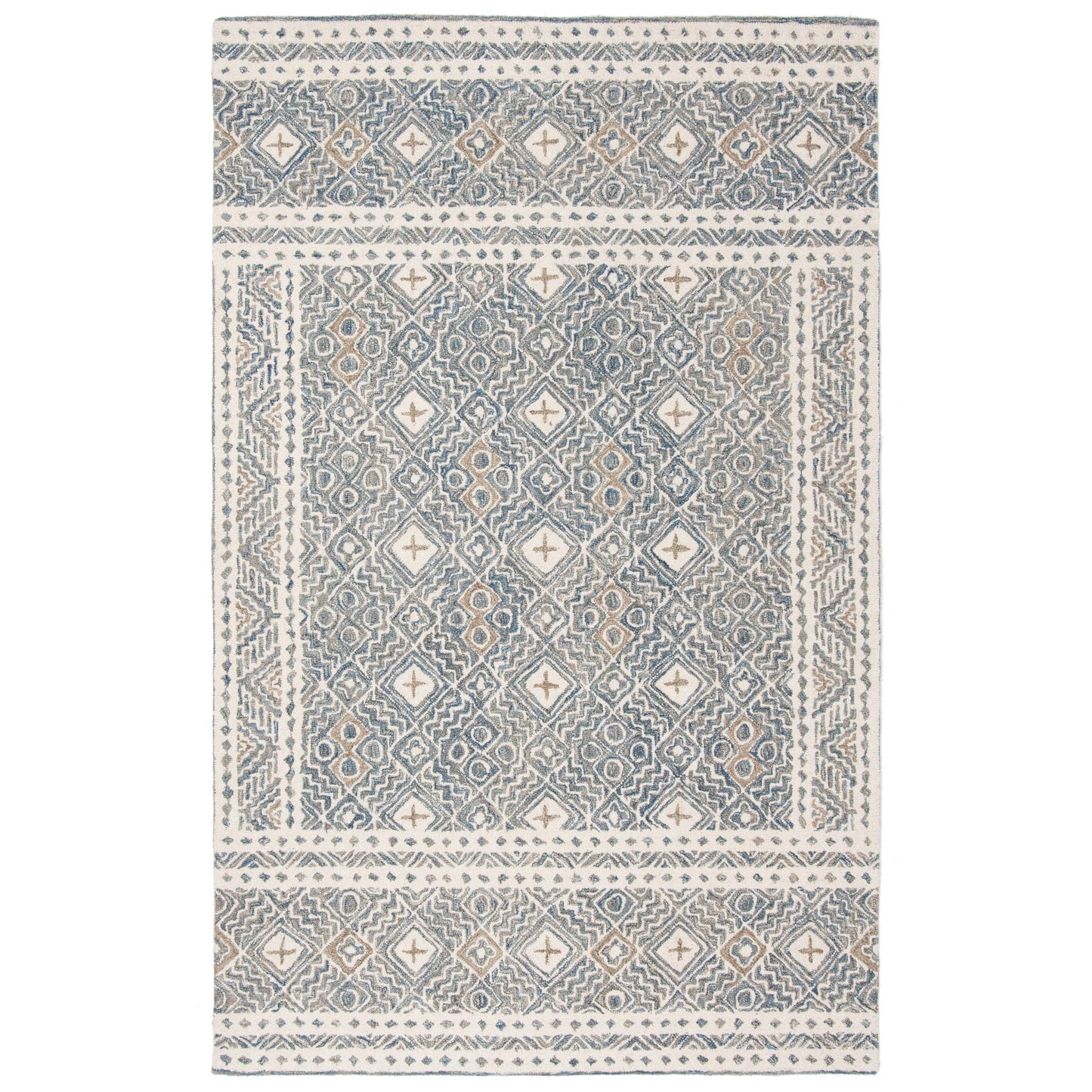 Tapis en laine Lutetia micro-bouclé fait main SAFAVIEH