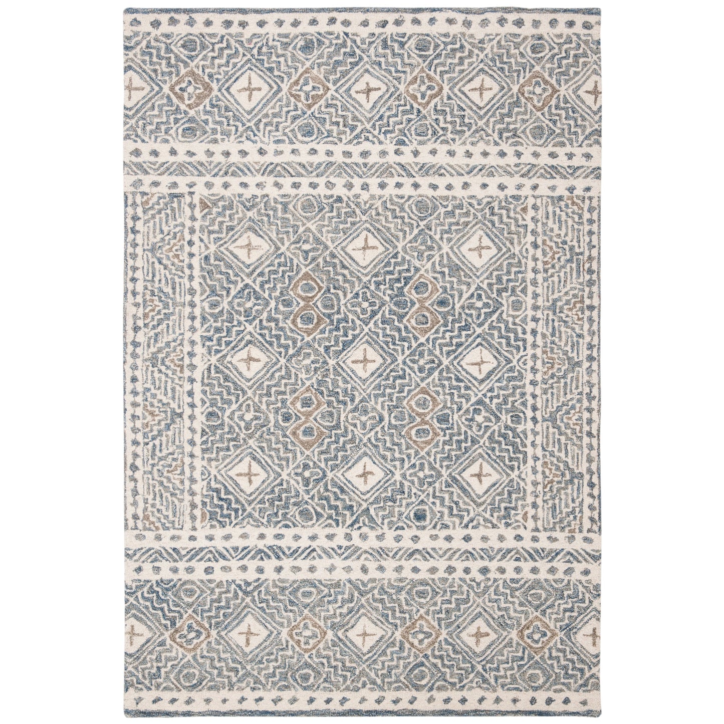 Tapis en laine Lutetia micro-bouclé fait main SAFAVIEH