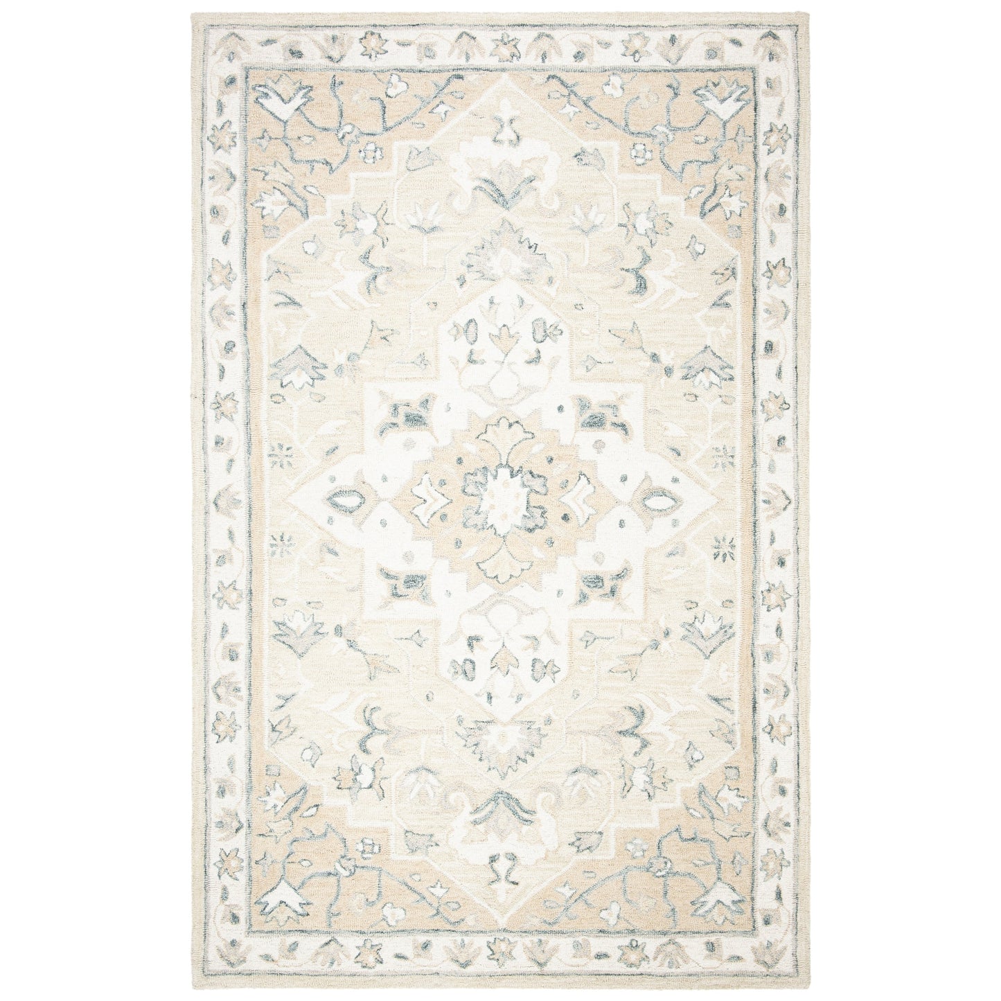 Tapis en laine Selveta micro-bouclé fait main SAFAVIEH