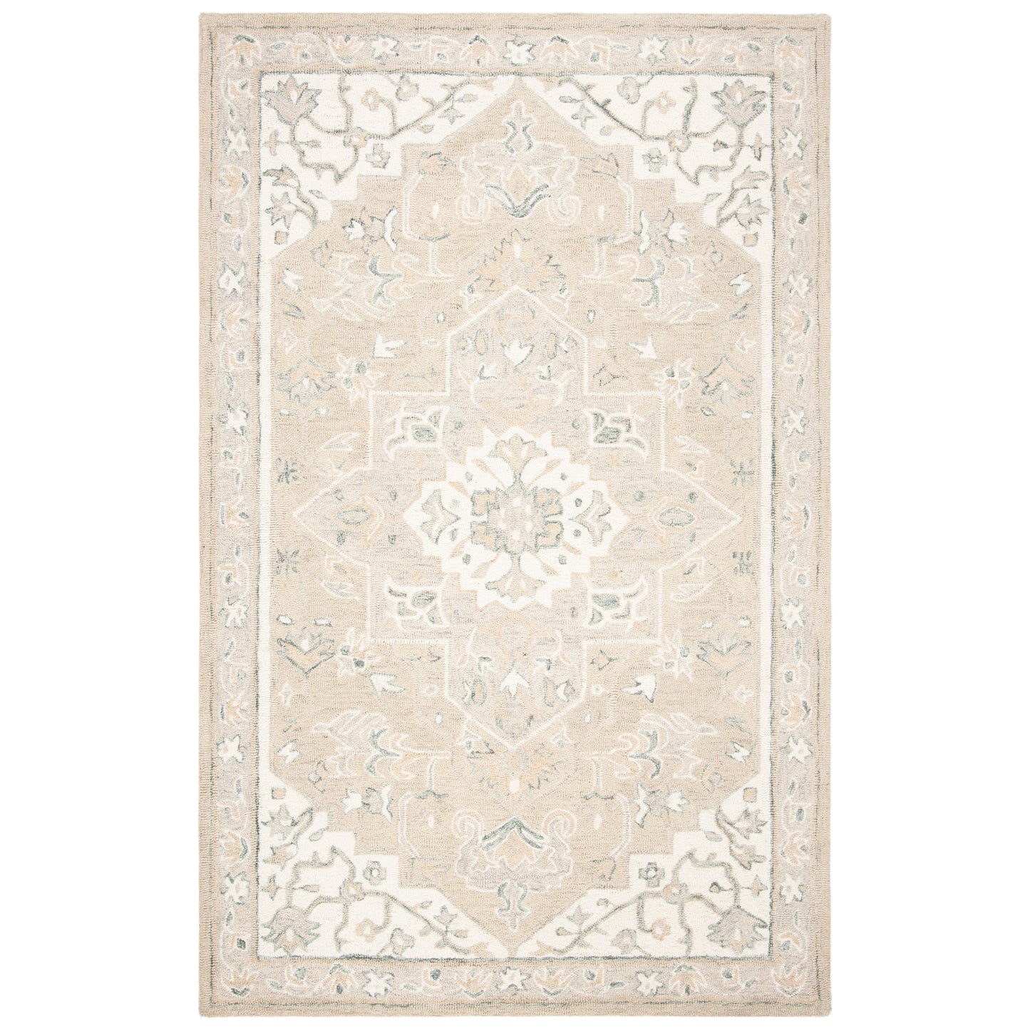 Tapis en laine Selveta micro-bouclé fait main SAFAVIEH