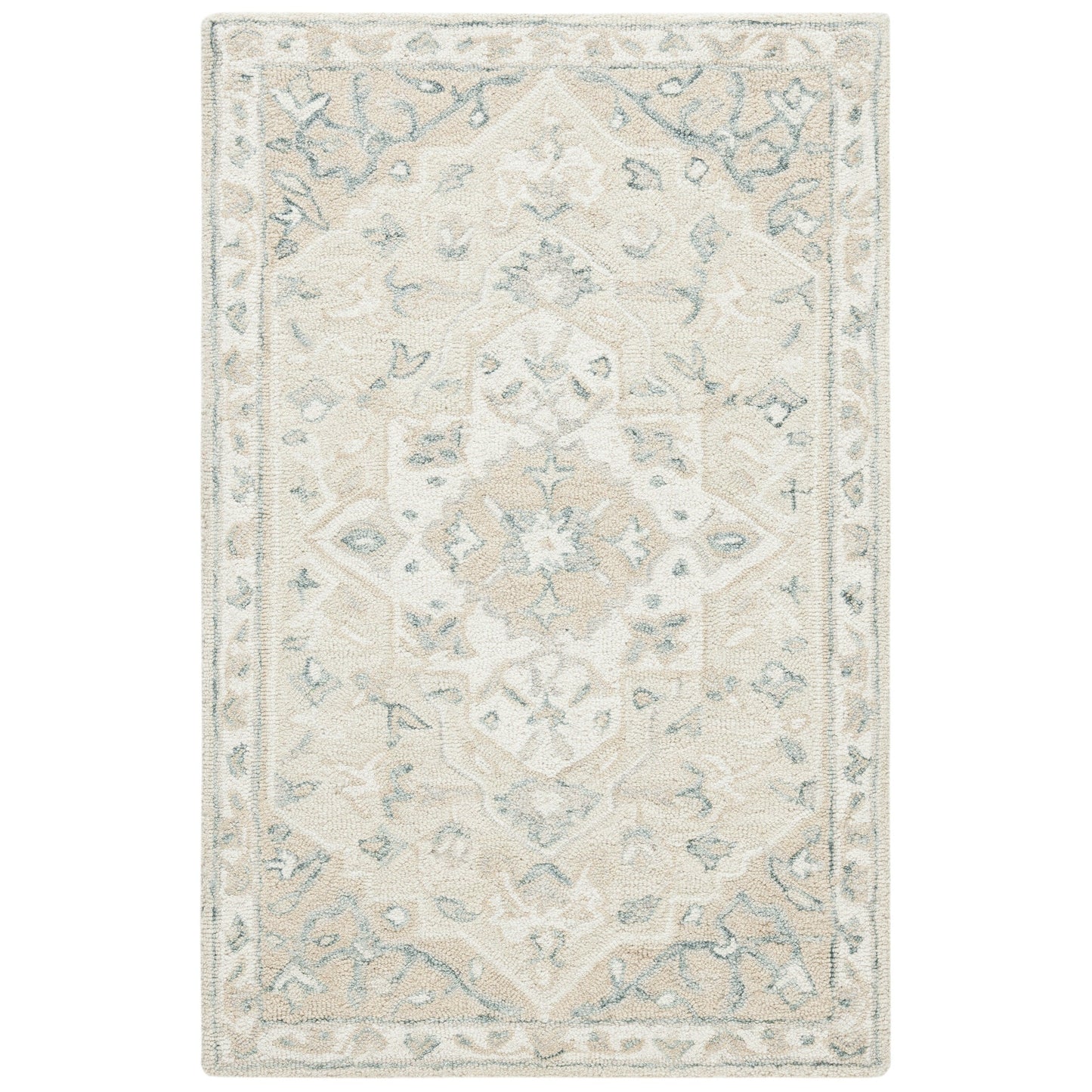 Tapis en laine Selveta micro-bouclé fait main SAFAVIEH