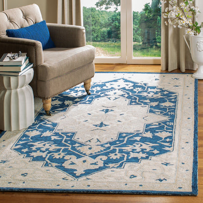 Tapis en laine Selveta micro-bouclé fait main SAFAVIEH
