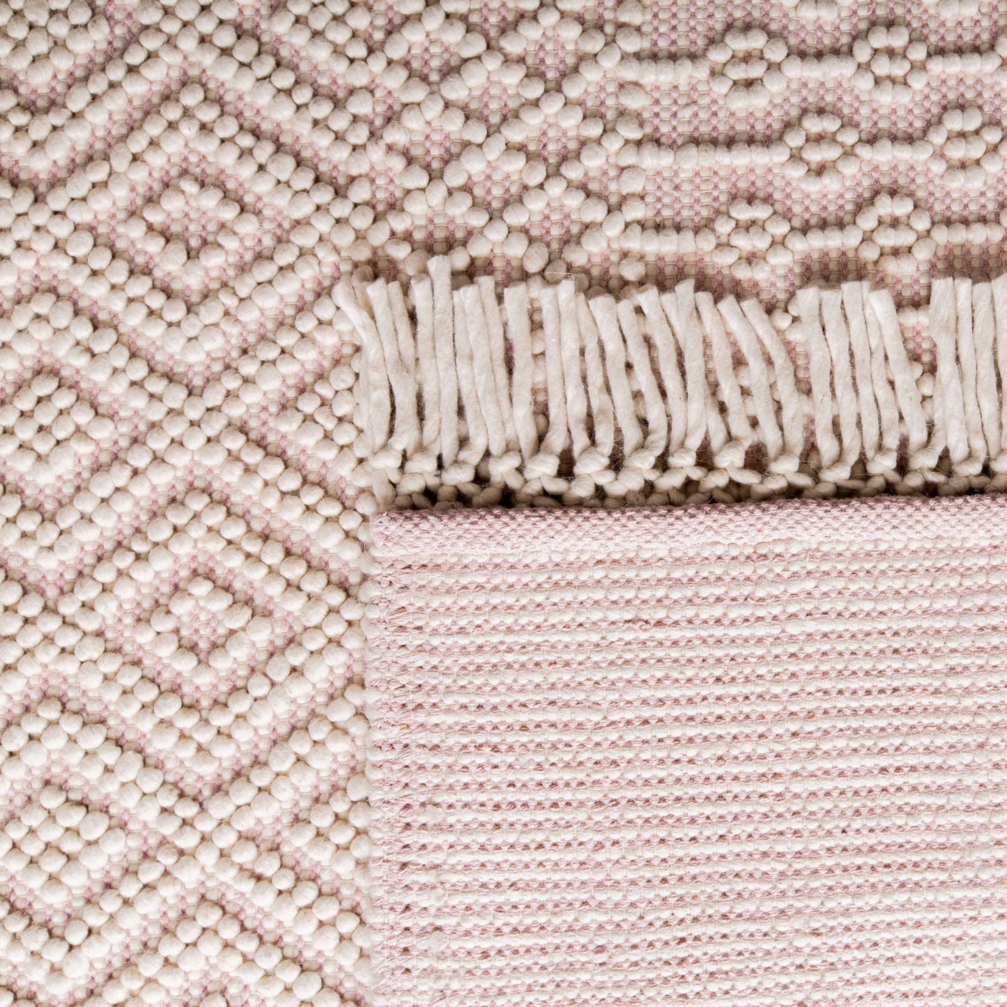 Tapis à franges en laine Natura Estel fait main SAFAVIEH