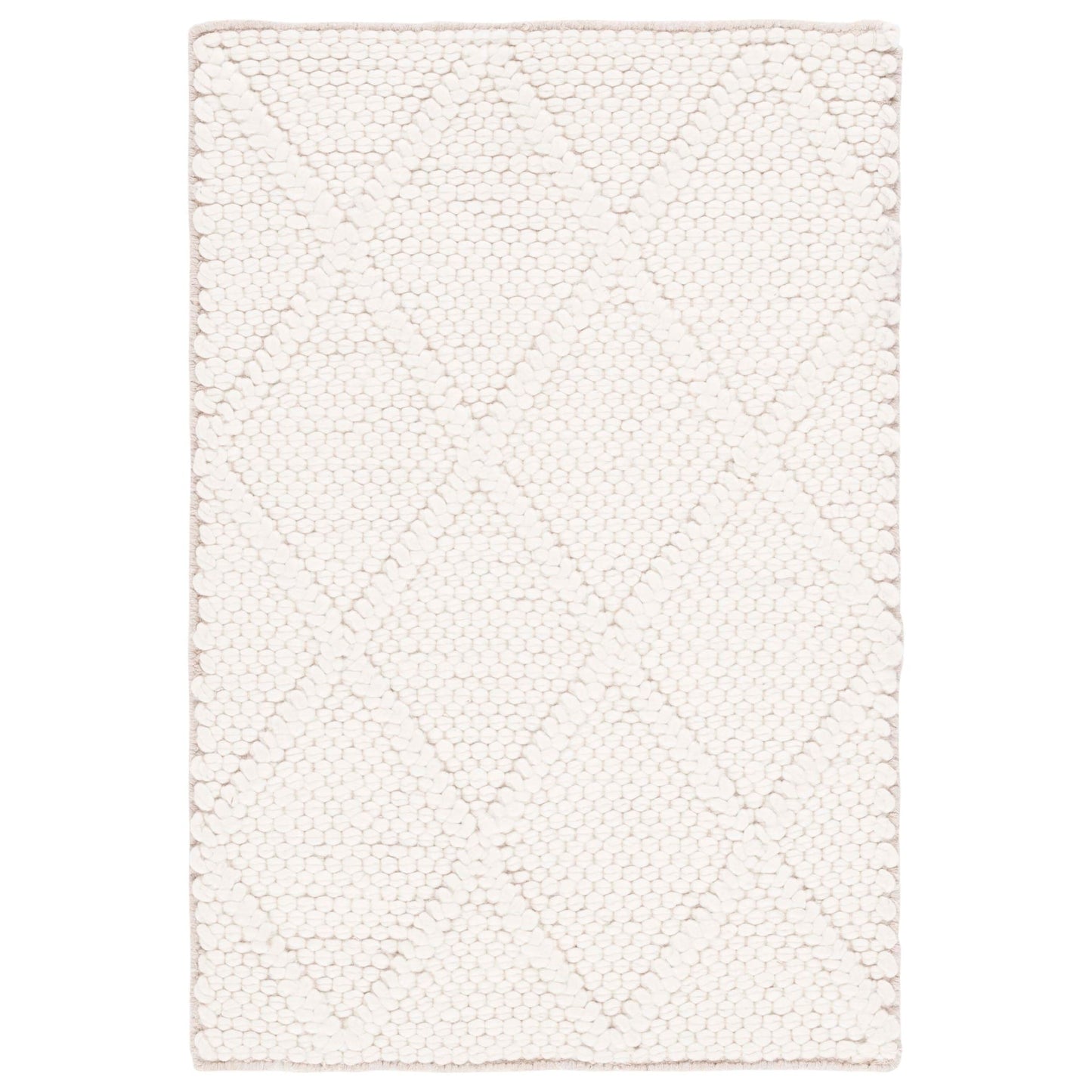 SAFAVIEH Tapis en treillis en laine/viscose Natura Metje fait à la main