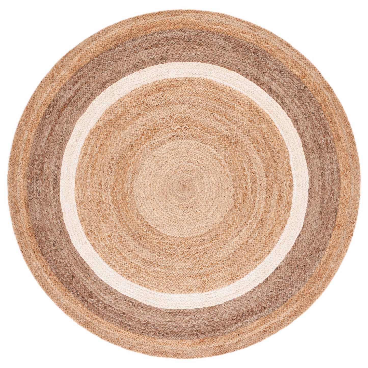 SAFAVIEH Tapis en jute avec bordure Antonije en fibre naturelle fait à la main