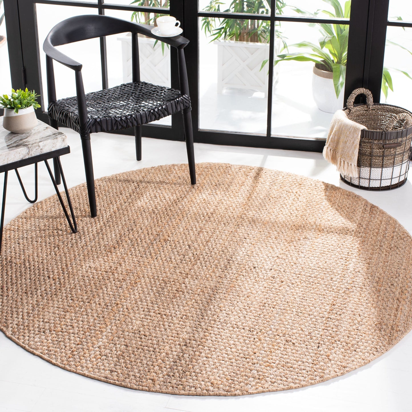 Tapis Gerdur en jute fait main en fibre naturelle SAFAVIEH
