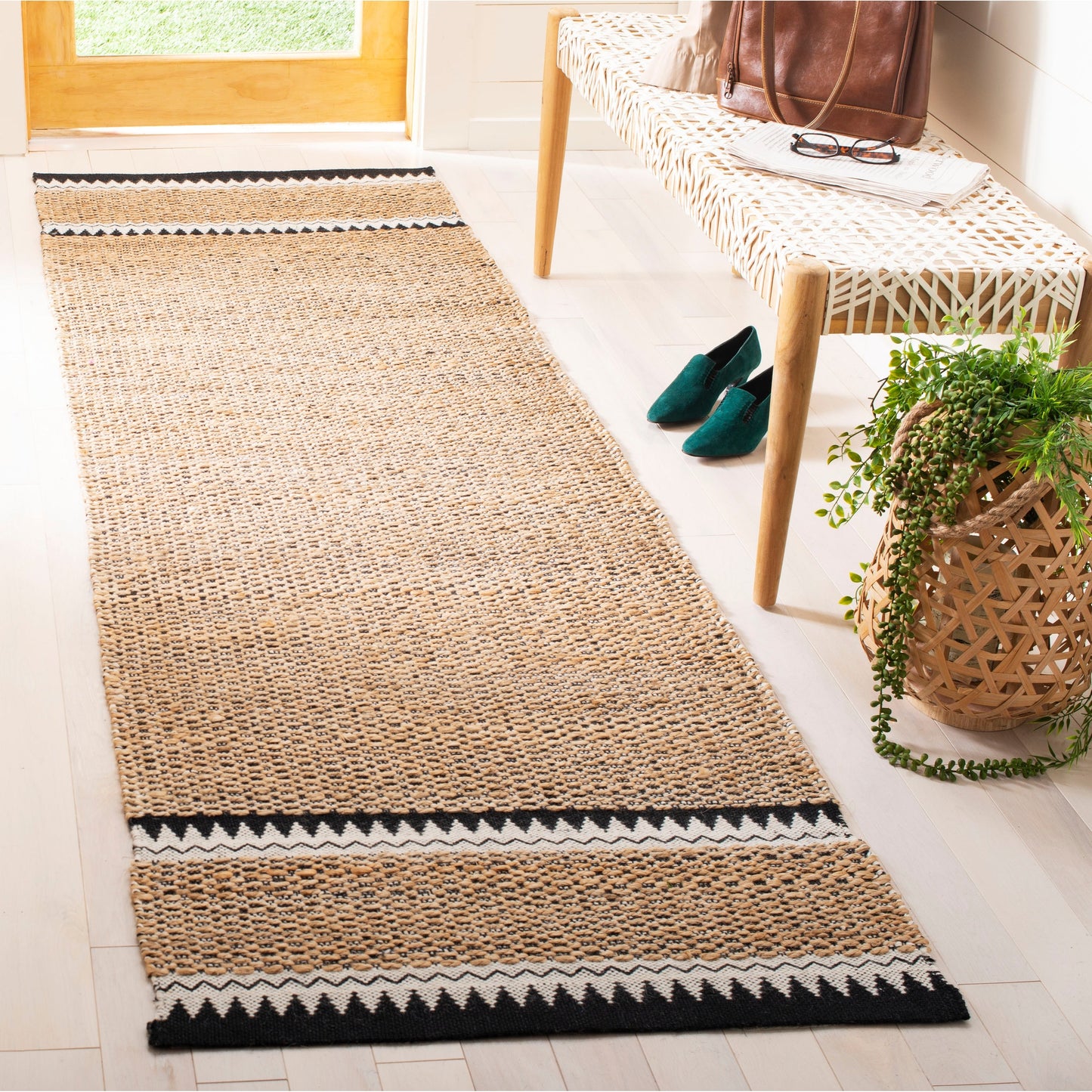 Tapis bohème en jute et fibres naturelles SAFAVIEH fait main
