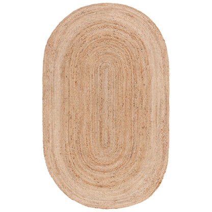 Tapis rond en jute fait main en fibres naturelles Jolette avec bordure SAFAVIEH