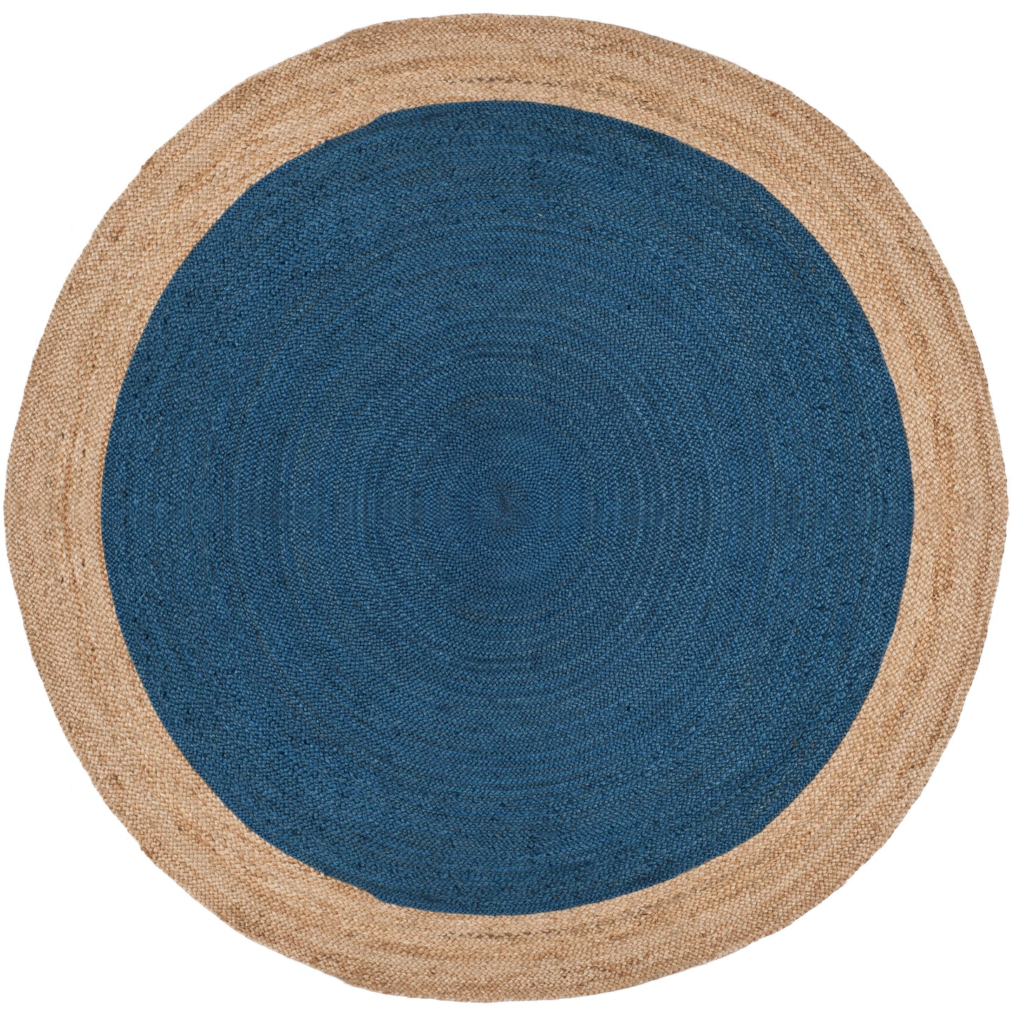 Tapis rond en jute fait main en fibres naturelles Jolette avec bordure SAFAVIEH