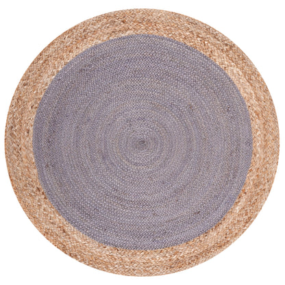 Tapis rond en jute fait main en fibres naturelles Jolette avec bordure SAFAVIEH