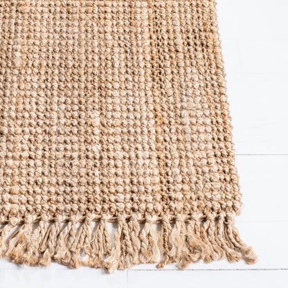 Tapis Mirnesa en jute fait main en fibre naturelle avec franges SAFAVIEH