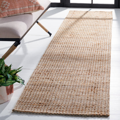 Tapis fait main en fibre naturelle Yareli en jute et laine SAFAVIEH.