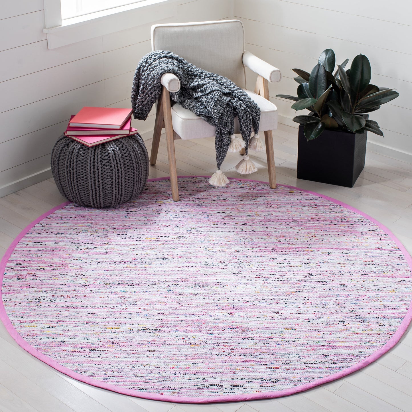 Tapis en coton à rayures Litzy fait main SAFAVIEH