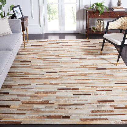 Tapis en cuir moderne Tennille fait main SAFAVIEH