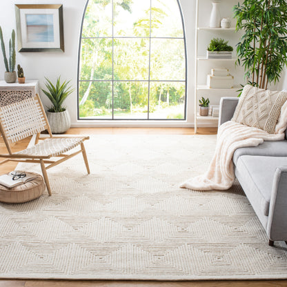 Tapis texturé en laine Nigina fait main SAFAVIEH