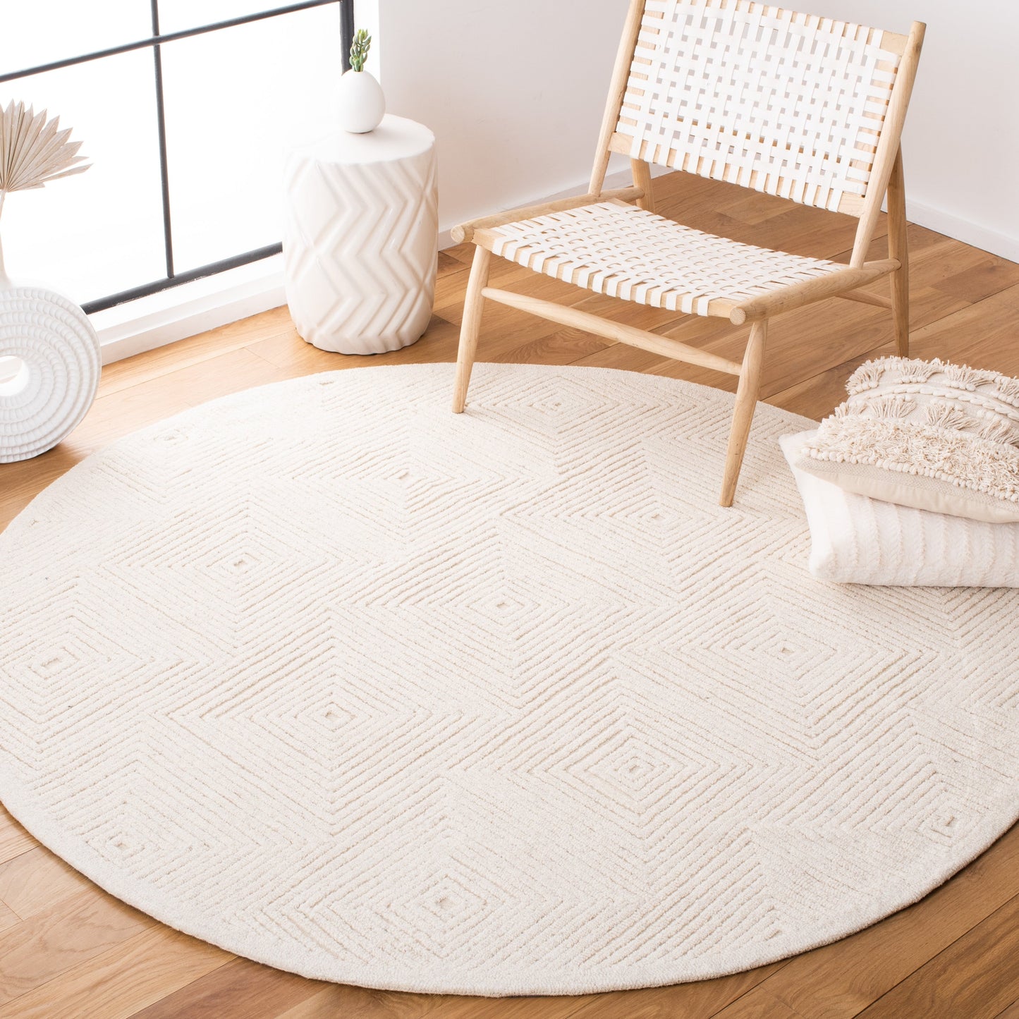 Tapis texturé en laine Nigina fait main SAFAVIEH